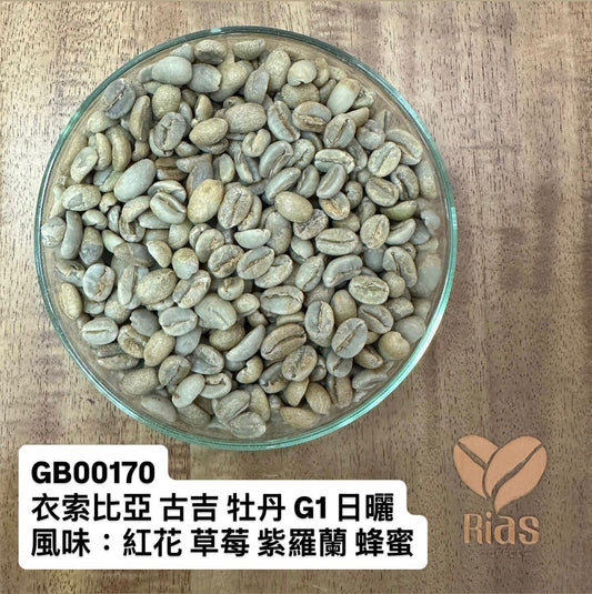 [咖啡生豆] 衣索比亞 古吉 牡丹 G1 日曬
